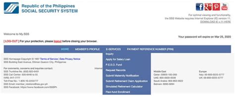 sss static information|sss gov online inquiry.